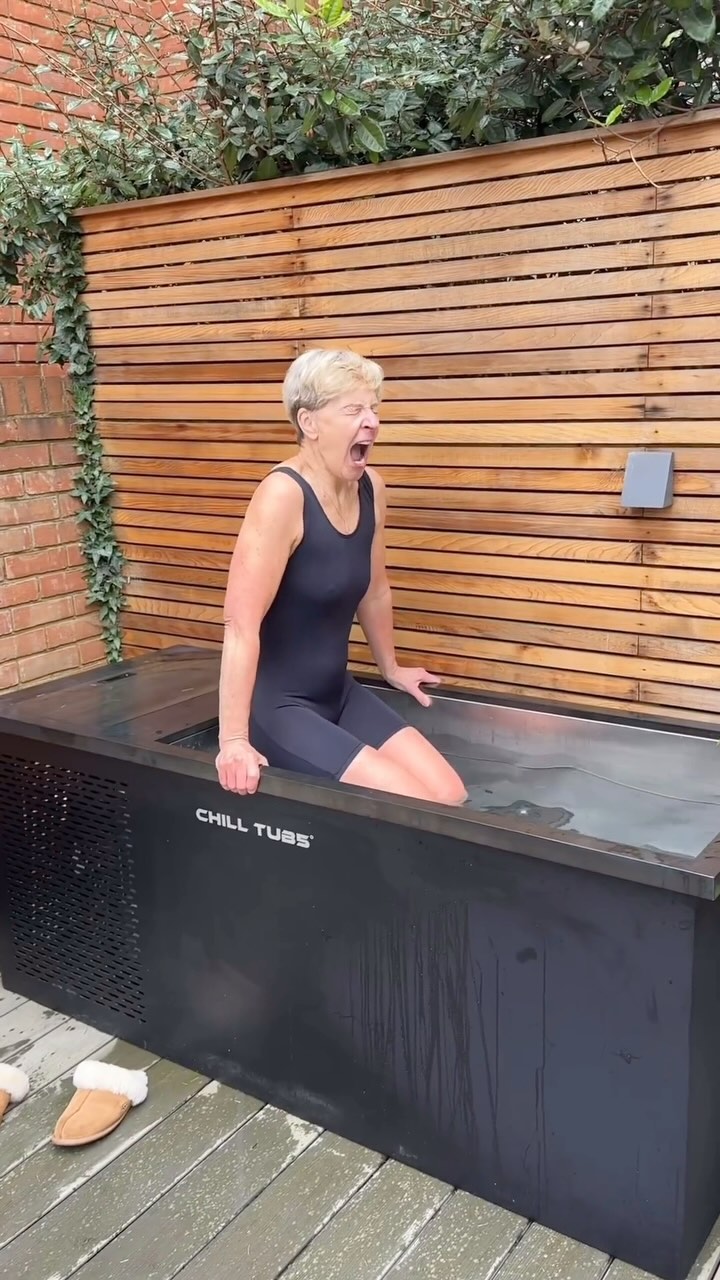 Are you ready to embrace the cold  just like @tomtrotter  and his mum  Sally have               We   re absolutely LOVING this content and seeing all of your reactions to the cold water    Well done Sal                   #icebath #icebaths #chilltub #coldplunge #coldwater #coldwatertherapy #embracethecold #mentalresilience